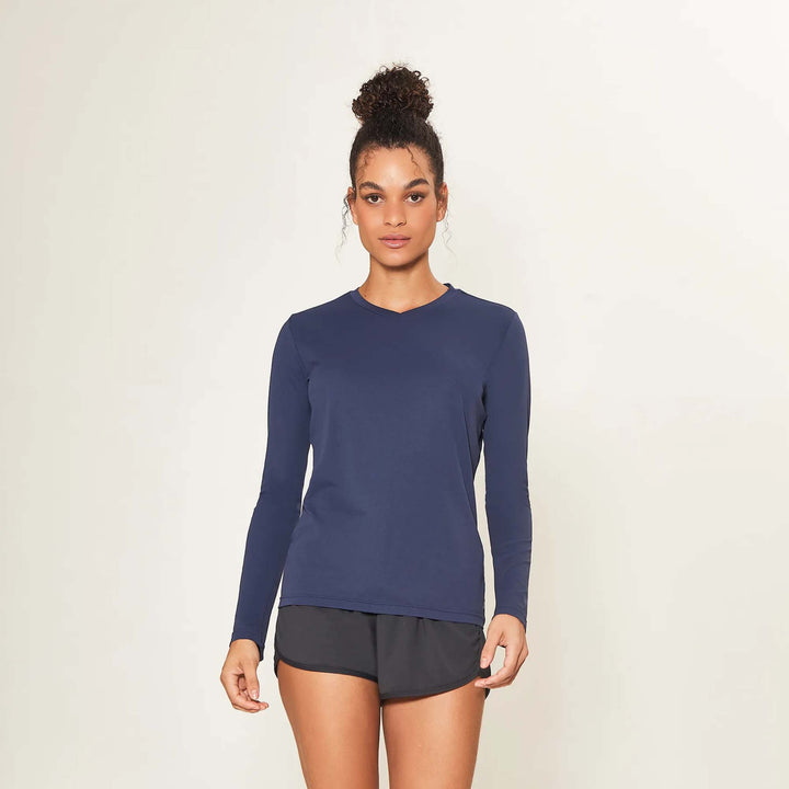 Camiseta Sport Fit Feminina con UPF50+