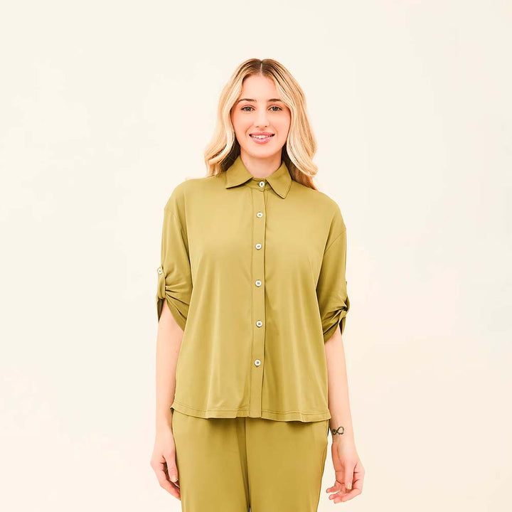 Camisa Copa Oliva con UPF50+