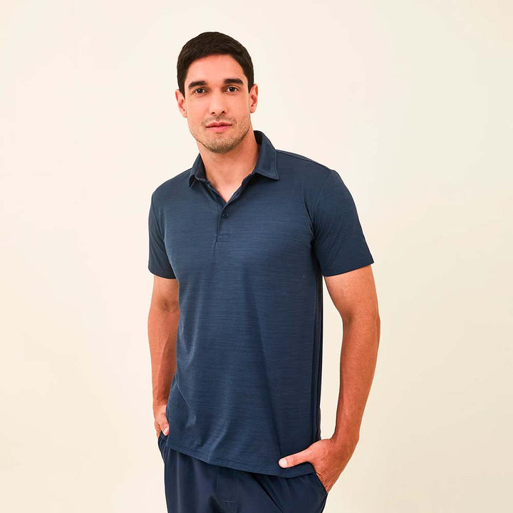 Camisa Polo Mescla con UPF50+