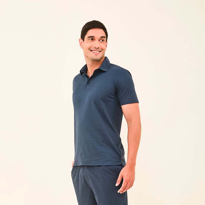 Camisa Polo Mescla con UPF50+