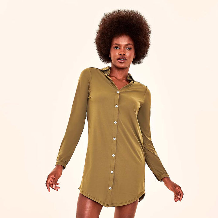 Salida de playa Copenhagen Pistacho con UPF50+